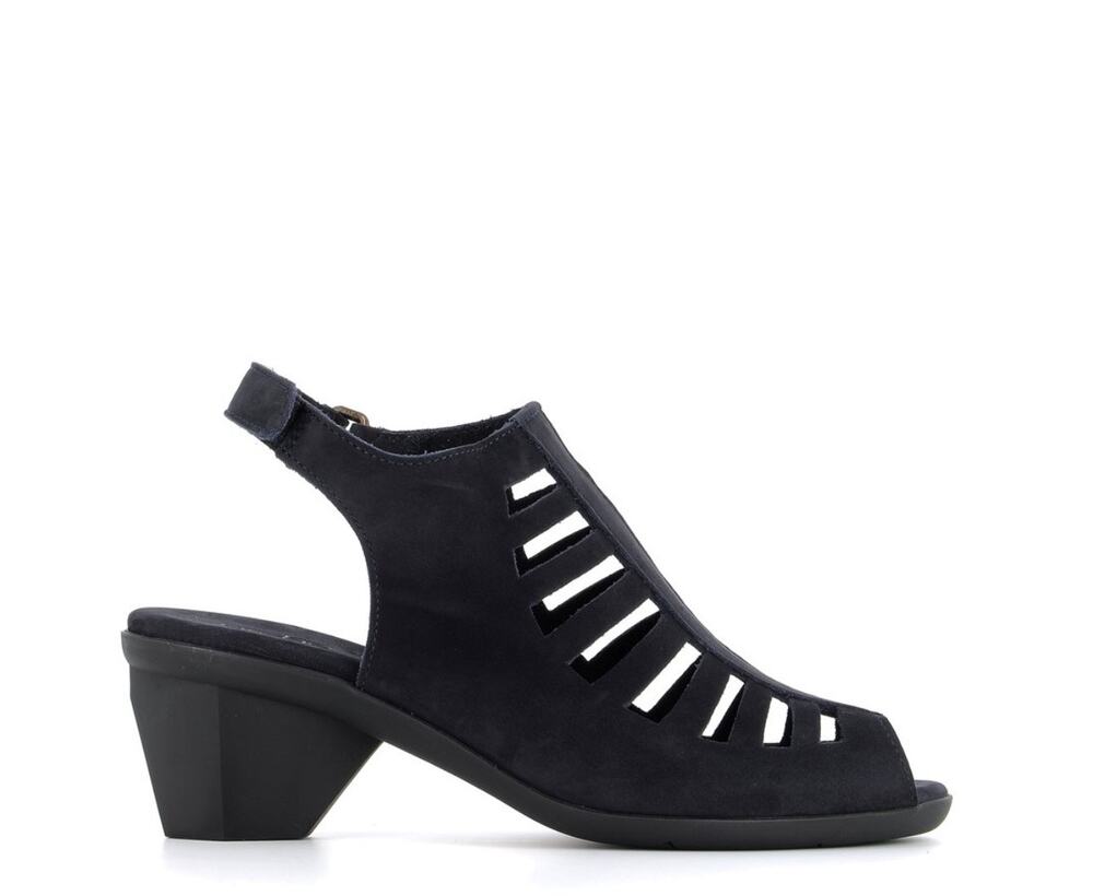 Arche sandals enexor nuit - heeled sandals- Black Suede- 11M (size 42)